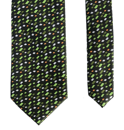 Robert Allan Shiny Green Funky Stylish Classy 100% Polyester Men's Neck Tie