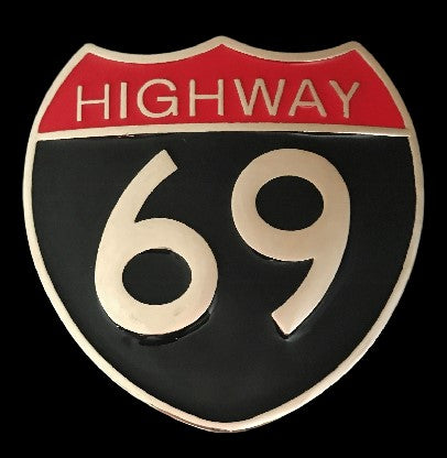 Route Highway Hwy 69 Funny Cool Belt Buckle