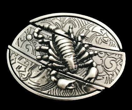 Hebilla de cinturón de cuchillo con signo del zodiaco Escorpio Horóscopo Escorpio