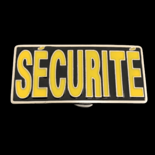 Securite French Security Patrol Guard Belt Buckle