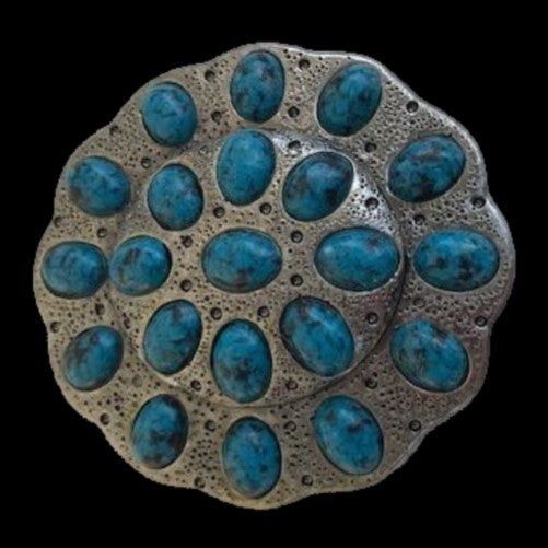 Turquoise Stone Cool Hippie Western Belt Buckle