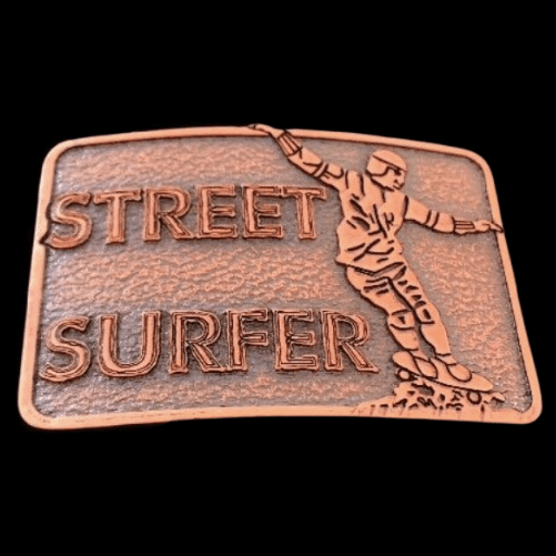 Skateboard Extreme Gear Street Surfer Belt Buckle