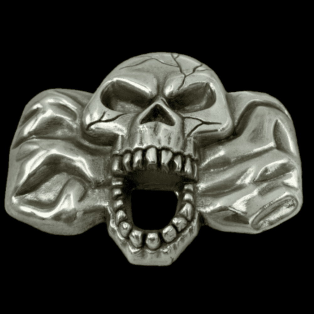 Skull Evil Grim Reaper Goth Punk Big Belt Buckle