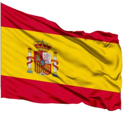 Spain España Country Waving Pole Flag for Soccer Fans