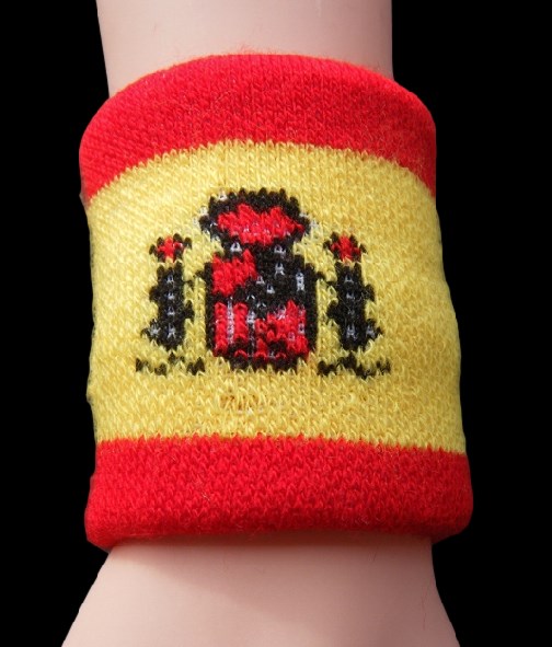 Spain Spanish Flag Sweat Band Sweatband Wristband Wrist Band