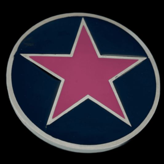 Stars Belt Buckles Pink Star Buckle Boucle De Ceinture