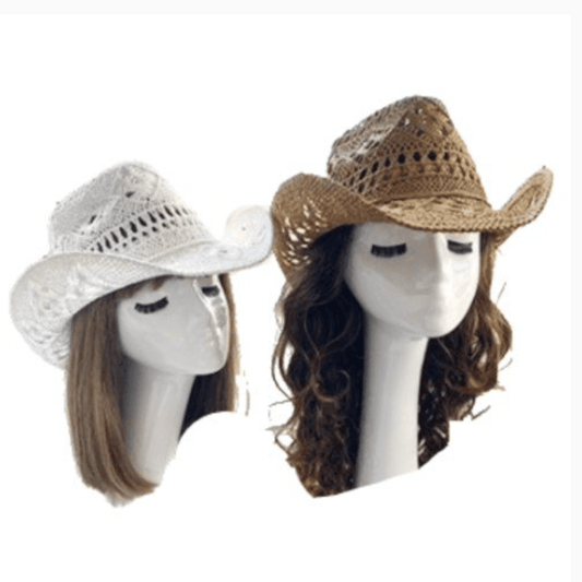 Straw Hat Summer Outdoor Men Women Western Cowboy Breathable Hats