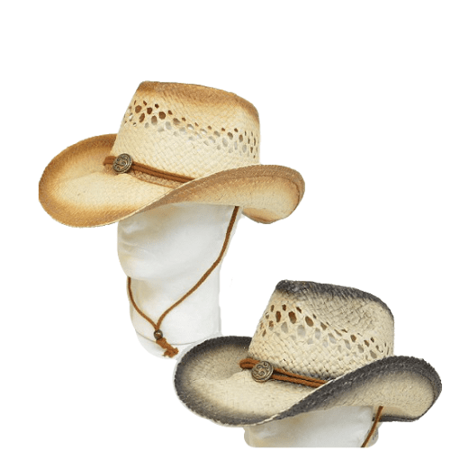 Straw Hat Summer Outdoor Men Women Western Cowboy Breathable Hats