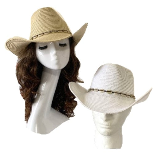 Straw Hat Summer Outdoor Men Women Western Cowboy Breathable Hats