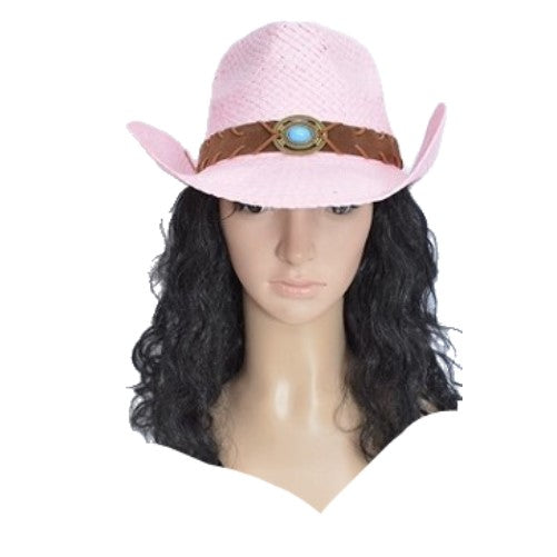 Straw Hat Summer Outdoor Men Women Western Cowboy Breathable Hats