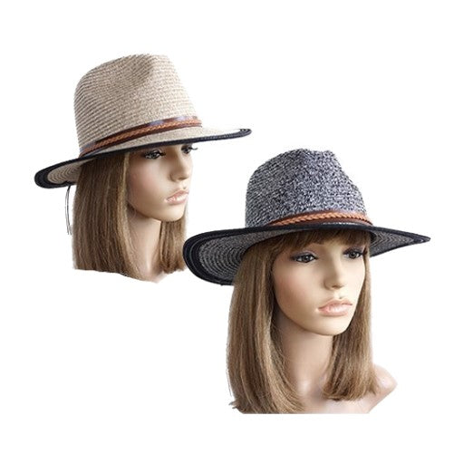 Straw Hat Summer Wide Brim Panama Beach Sunshade Weave Cap for Women Ladies