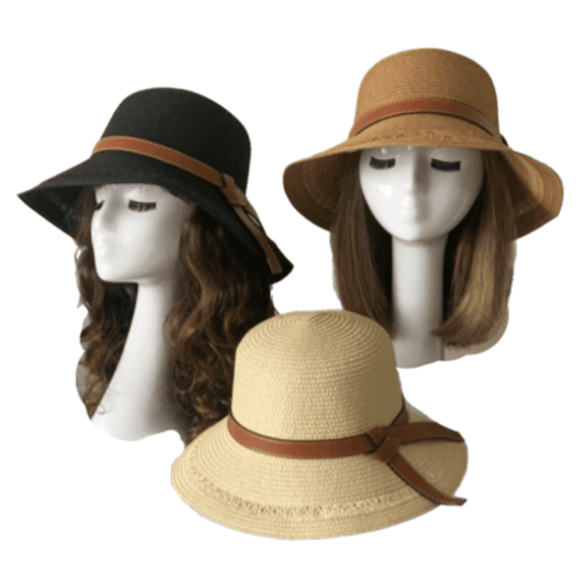 Straw Hat Summer Wide Brim Panama Beach Sunshade Weave Cap for Women Ladies