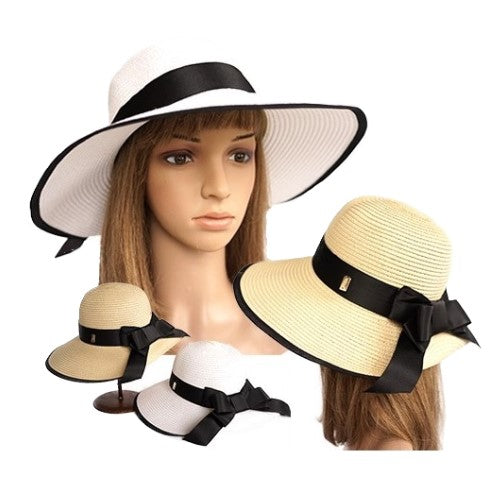 Summer Autumn Floppy Straw Hat Women Ladies Wide Brim Beach Hat Sun Foldable Cap