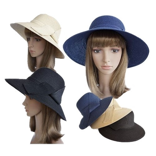 Summer Autumn Floppy Straw Hat Women Ladies Wide Brim Beach Hat Sun Foldable Cap