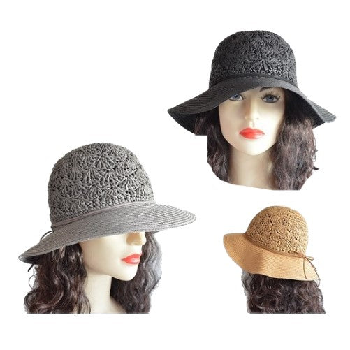 Summer Floppy Straw Hat Women Ladies Wide Brim Beach Hat Sun Foldable Cap