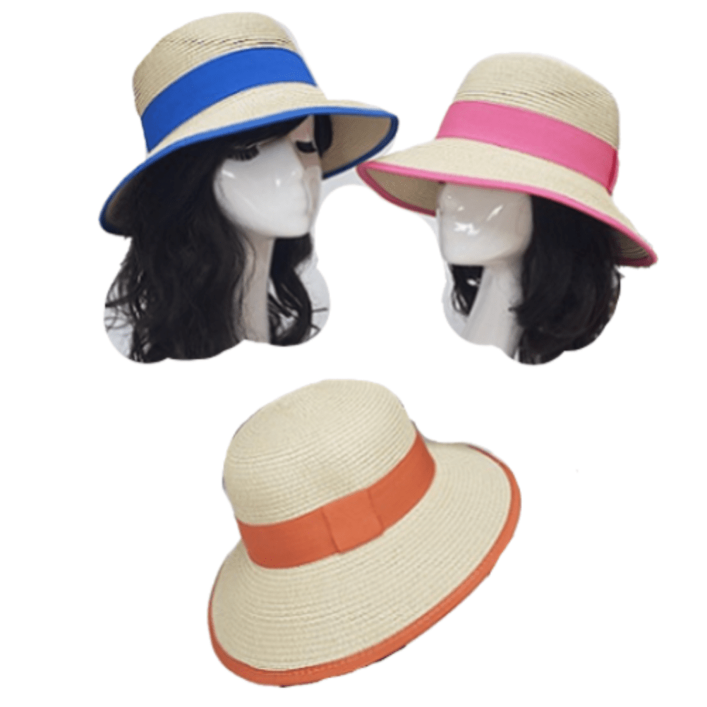 Summer Floppy Straw Hat Women Ladies Wide Brim Beach Hat Sun Foldable Cap