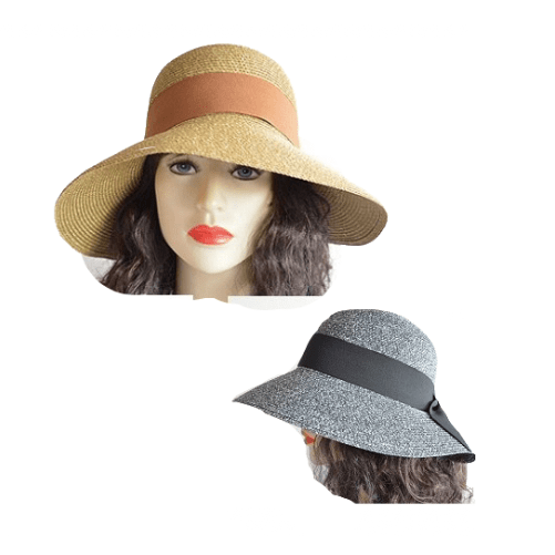 Summer Floppy Straw Hat Women Ladies Wide Brim Beach Hat Sun Foldable Cap