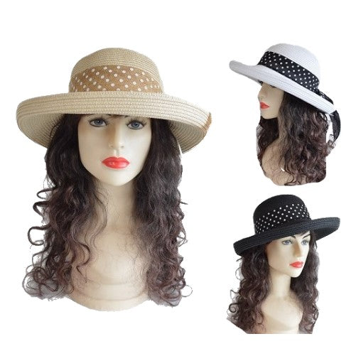 Chapeau de paille souple d'été pour femmes, chapeau de plage à large bord, casquette pliable pour le soleil