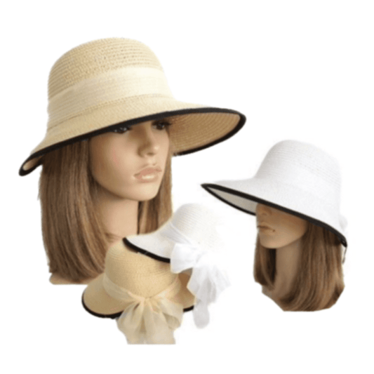 Summer Floppy Straw Hat Women Ladies Wide Brim Beach Hat Sun Foldable Cap