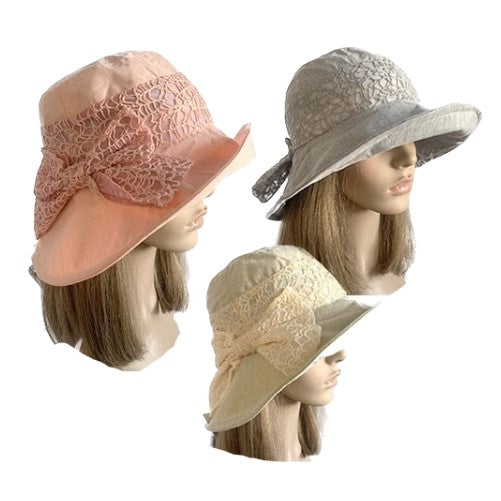 Summer Hats Cap Women Wide Brim Cotton Comfort Gardening Sun Protection Hat