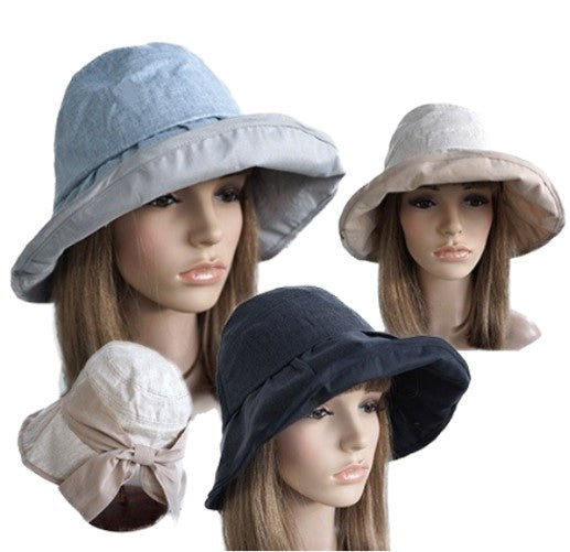 Summer Hats Cap Women Wide Brim Cotton Comfort Gardening Sun Protection Hat