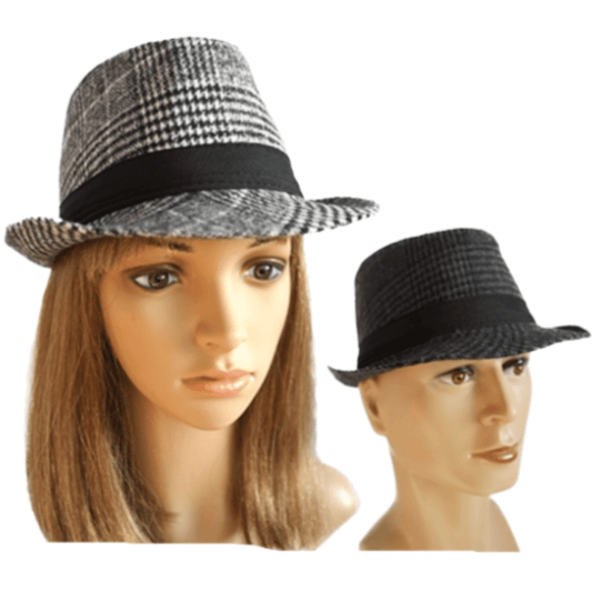 Sombrero Fedora de paja de verano Trilby Sun Stripe Cap Panamá ala corta sombreros unisex