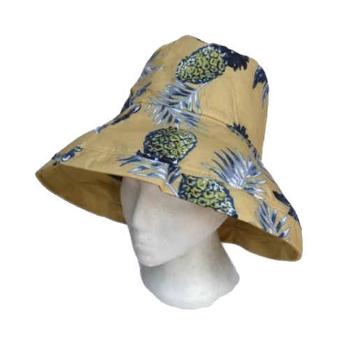 Sun Hat Wide Brim UV Protection Women Summer Floral Foldable Bucket Hats