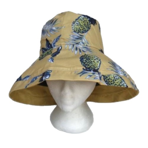 Sun Hat Wide Brim UV Protection Women Summer Floral Foldable Bucket Hats