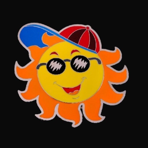 Sun Sunny Summer Day Happy Face Cool Belt Buckle