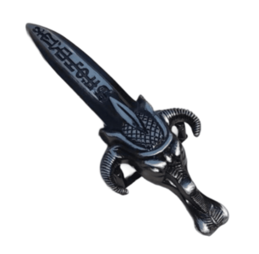 Sword Dragon Head Medieval Dagger Belt Buckle