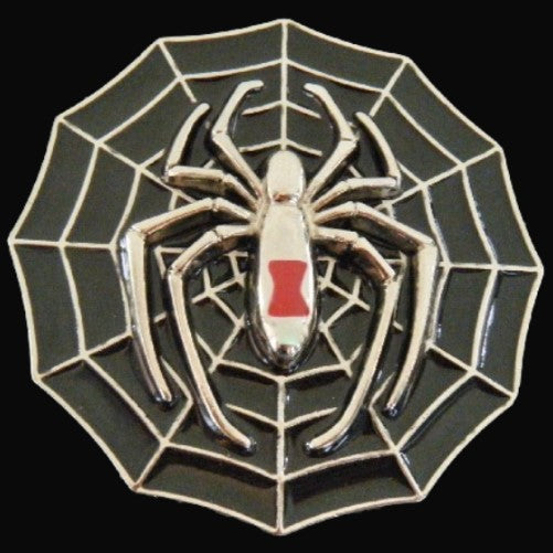 Tarantula Black Widow Arachnid Spider Web Belt Buckle