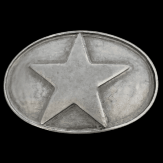 TEXAS STAR NORTH SOUTH SHERIFF BELT BUCKLE BOUCLE DE CEINTURE