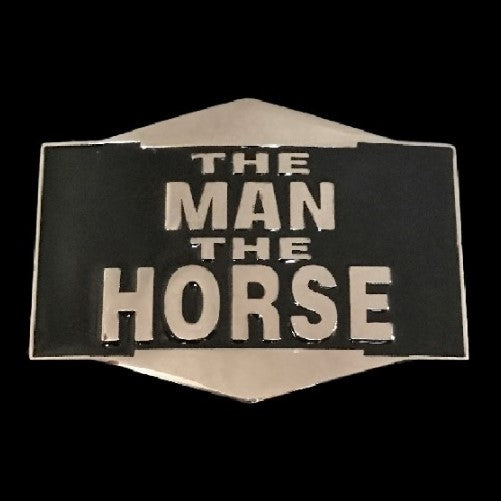 Man Horse Cool Funny Western Belt Buckle