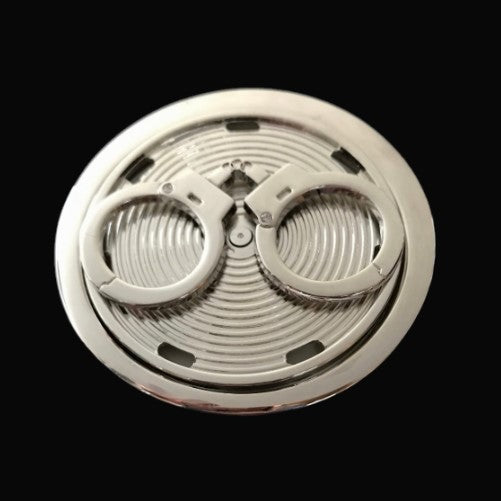 Handcuffs Spinner Party Belt Buckle With lights