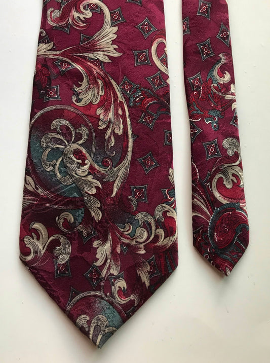 Tip Top Red Design Classy Sharp Fancy Silk Men's Neck Tie Ties