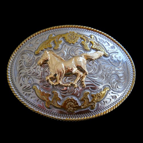 Horse Equestrian Cowboy Fashion Western Belt Buckle