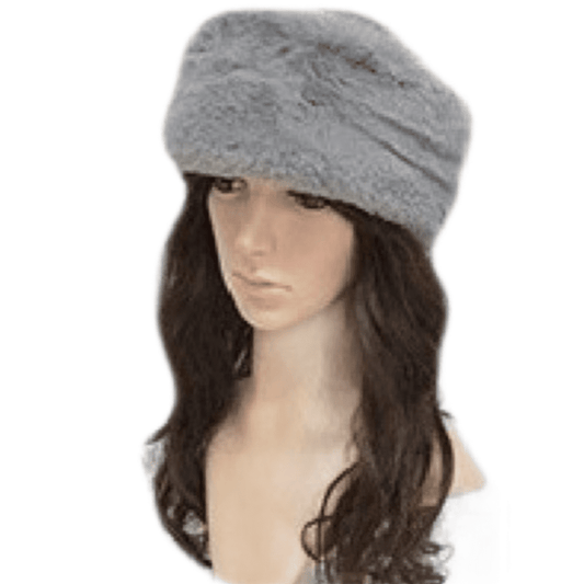 Gorro de invierno estilo cosaco de piel sintética para mujer, estilo cálido y moderno