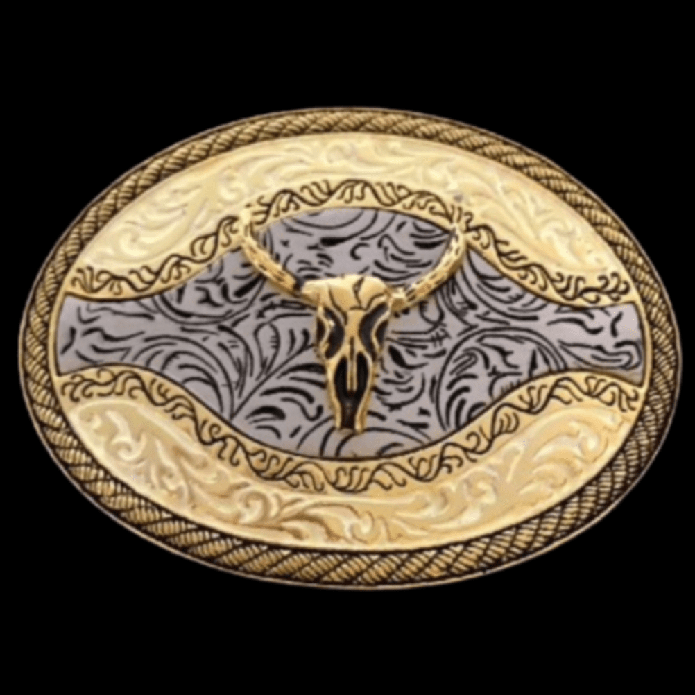 Western Cowgirl Cowboy Rodeo Texas Longhorns Steer Belt Buckle Buckles