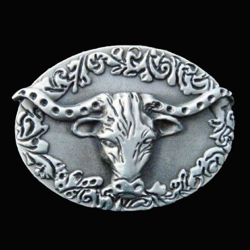 Western Texas Longhorns Steer Cow Horns Cowboy Cowgirl Belt Buckle Buckles