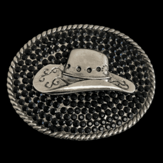 Western Silver Cowboy Cowgirl Rodeo Hat Hebillas de cinturón Boucle de Ceinture