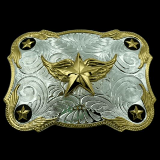 Western Belt Buckle Sheriffs Stars