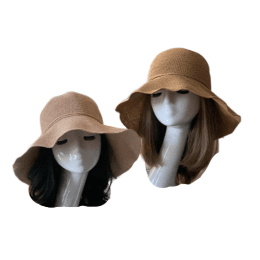 Sombrero de playa de papel para mujer, protección solar, gorras de paja de verano, cubierta solar de moda