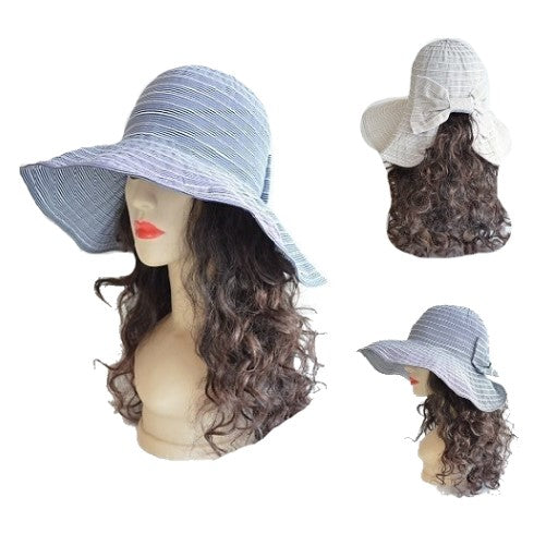 Women's Anti-UV Fashion Wide Brim Summer Beach Sun Bucket Hat