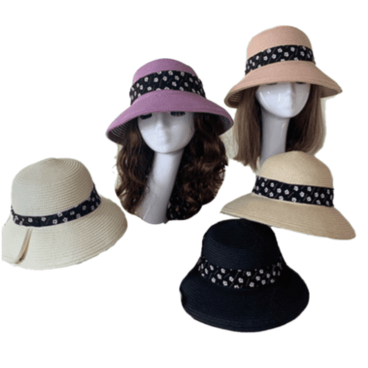 Women's Beach Bucket Hat Sun Protection Summer Caps Fashion