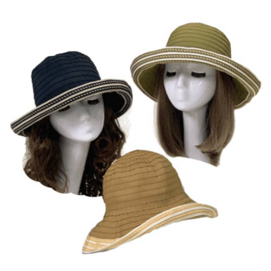 Women's Fashion Wide Large Brim Hat Foldable Sun Bucket Caps