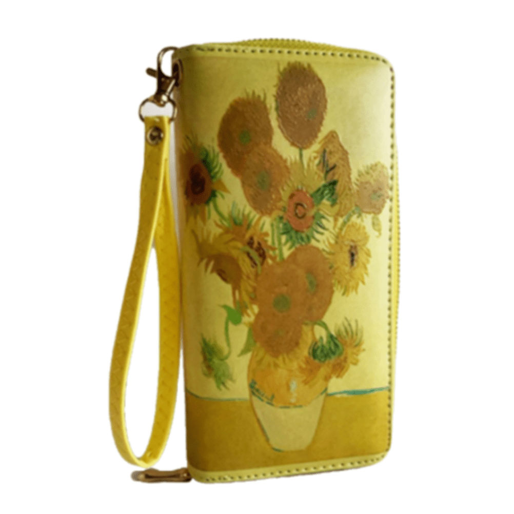 Florero Flores Moda Mujer Cremallera Embrague Cartera