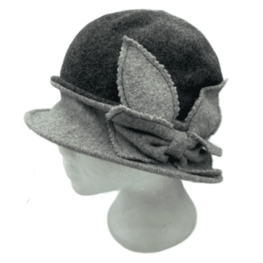 Femme Fleur Années 1920 Hiver 100% Laine Gatsby Béret Bonnet Cloche Seau