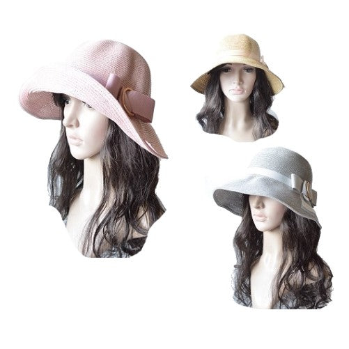 Women's Paper Beach Hat Sun Protection Summer Straw Caps Fashion Sun Cover