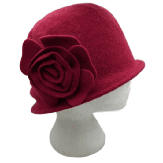 Women's Vintage Gatsby Style Wool Bucket Cloche Beanies Beret Winter Hats