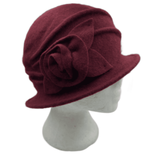 Women's Vintage Gatsby Style Wool Bucket Cloche Beanies Beret Winter Hats